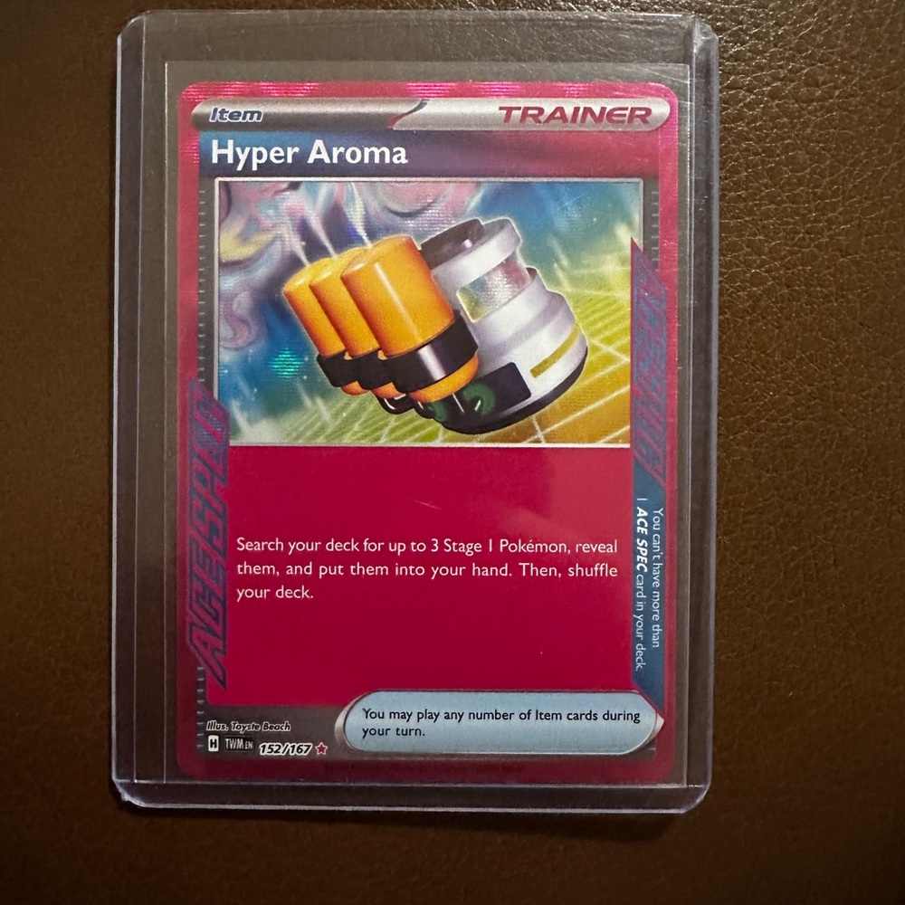 Hyper Aroma Trainer Card 152/167 ACE SPEC Rare ( Pokémon twilight masquerade)